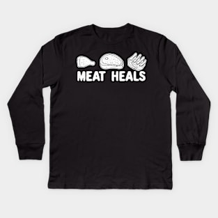 Meat Heals Kids Long Sleeve T-Shirt